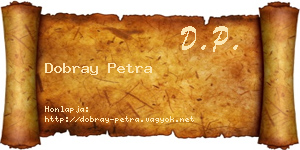 Dobray Petra névjegykártya