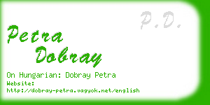 petra dobray business card